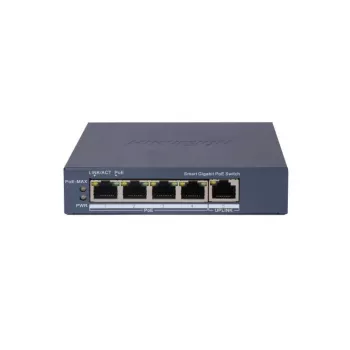 Hikvision DS-3E1505P-EI 4-porttinen PoE-kytkin 1 Gbps