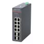 Hikvision DS-3T1512HP-SI-8P4FKIT(240W) LinkVu Layer 2 Managed PoE -kytkin, 12 porttia, 8 PoE+ 90W, 240W budjetti