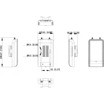 Hikvision DS-3WFB-EI-5ACG 5GHz ulko-WLAN-silta (300Mbps, 16dBi, IP65)