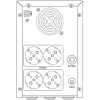 Hikvision DS-UPS3000-R(O-STD)/EU UPS-laite 3000 VA / 1800 W, AVR, LCD, 4x Schuko, USB