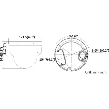 Hikvision iDS-2CD7D87G0-XS(2.8mm)(O-STD) DeepinViewX IP-kamera, 2,8 mm