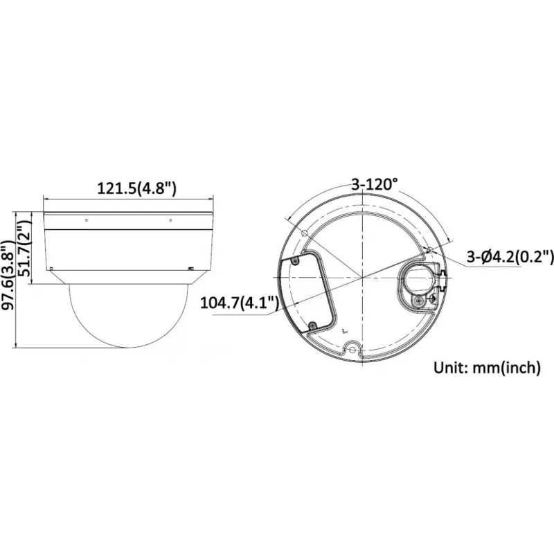 Hikvision iDS-2CD7D87G0-XS(2.8mm)(O-STD) DeepinViewX IP-kamera, 2,8 mm