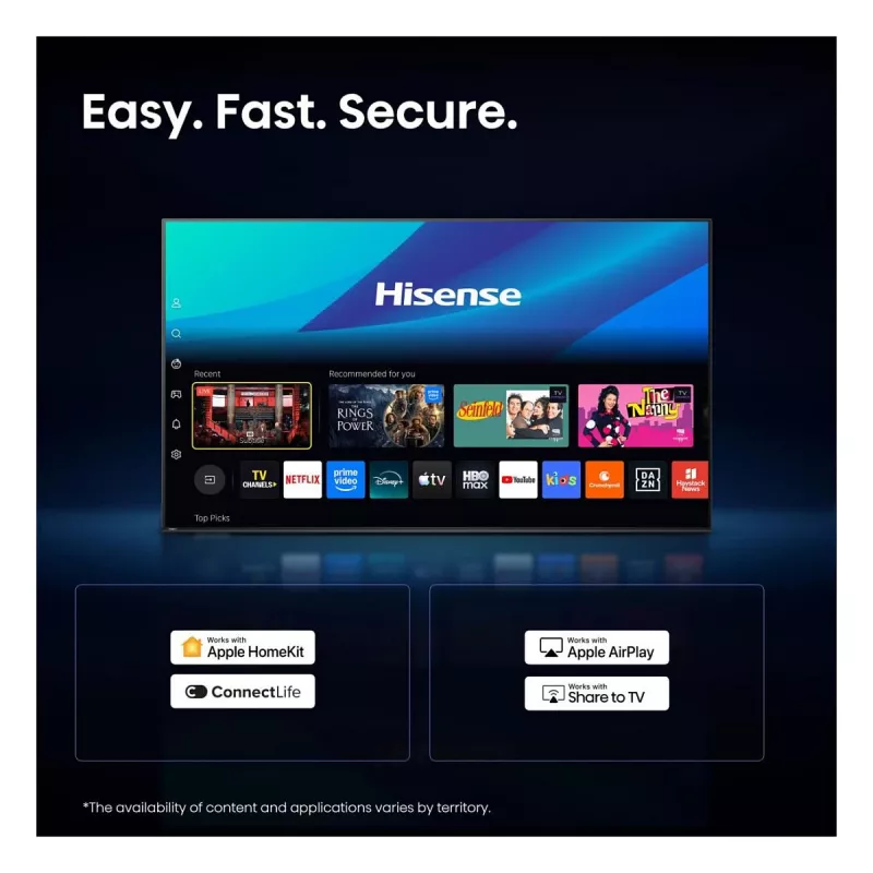 Hisense 32A59S 32 tuuman Full HD DLED -älytelevisio, Wi-Fi, Bluetooth, LAN, HDMI