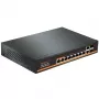 HISMART PoE-kytkin 1000Mbps 8-porttia + 2G Uplink + 2G SFP
