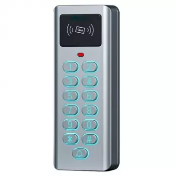 HISMART TV993758 IP65 erillinen kulunvalvontanäppäimistö Mifare-kortinlukijalla ja sisäänrakennetulla ohjaimella