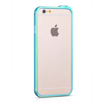 Hoco Apple iPhone 6 / 6s Blade Series Fedora metallibumper sininen