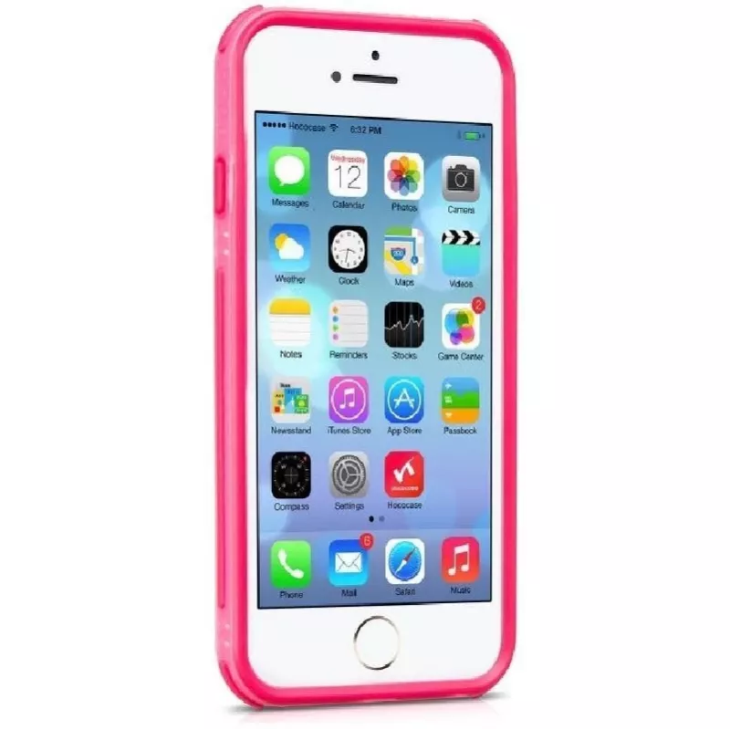 Hoco Apple iPhone 6 Moving iskunkestävä silikonipuskuri pinkki