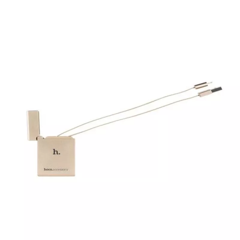 Hoco Apple Lighter UPL17 kultainen USB-A - Lightning kaapeli 1,2m