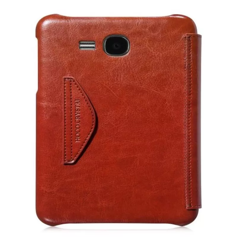 Hoco Crystal Folder Series suojakotelo Samsung Galaxy Tab 3 7.0 T210:lle, ruskea