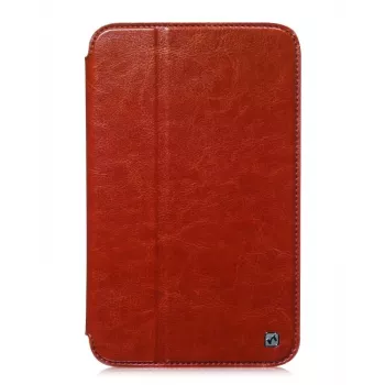 Hoco Crystal Folder Series suojakotelo Samsung Galaxy Tab 3 7.0 T210:lle, ruskea