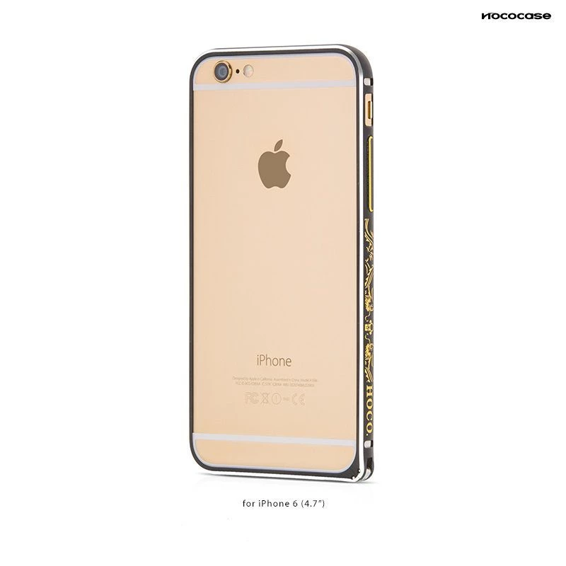 Hoco Good Fortune Bumper -kotelo Apple iPhone 6/6S - musta