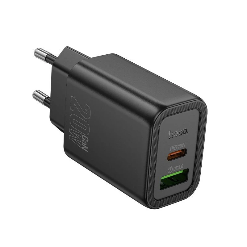 Hoco N61 Gentle PD20W+QC3.0 laturi (EU) musta