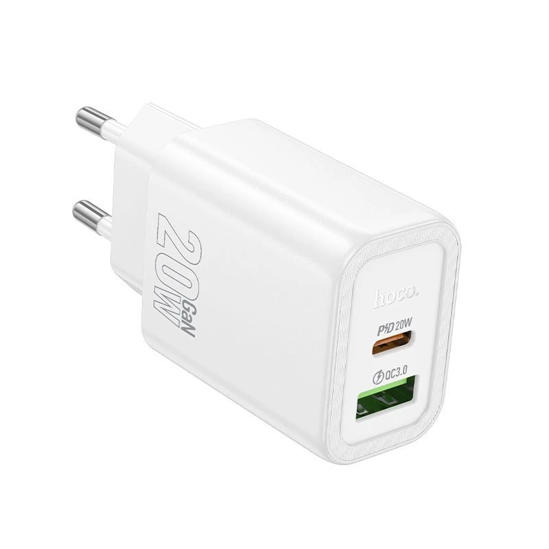 Hoco N61 Gentle PD20W+QC3.0 laturi (EU) valkoinen