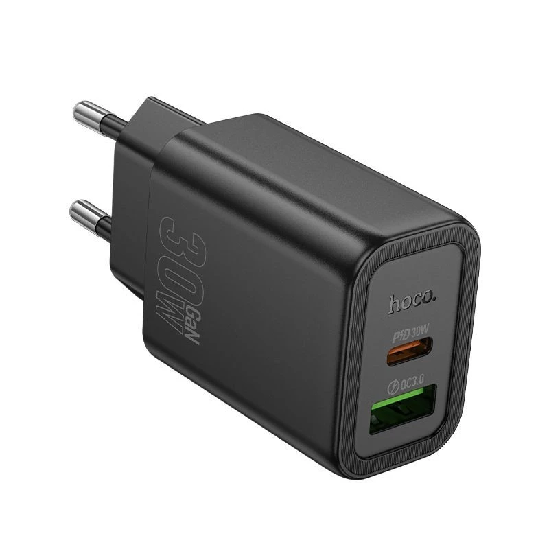 Hoco N63 Gentle PD30W+QC3.0 laturi (EU) musta