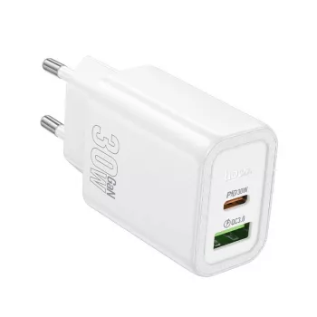 Hoco N63 Gentle PD30W+QC3.0 laturi (EU) valkoinen