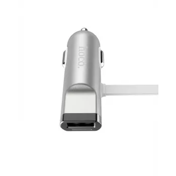 Hoco Universal UCL01 monitoimikaapeli Apple + Micro USB hopea 1,2 m