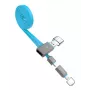 Hoco UPL03 Share Line Apple + Micro USB sininen 2-in-1 lataus- ja datakaapeli 1m