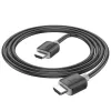 Hoco US08 HDMI 2.0 -kaapeli 2 m musta 4K HDR 18Gbps uros-uros