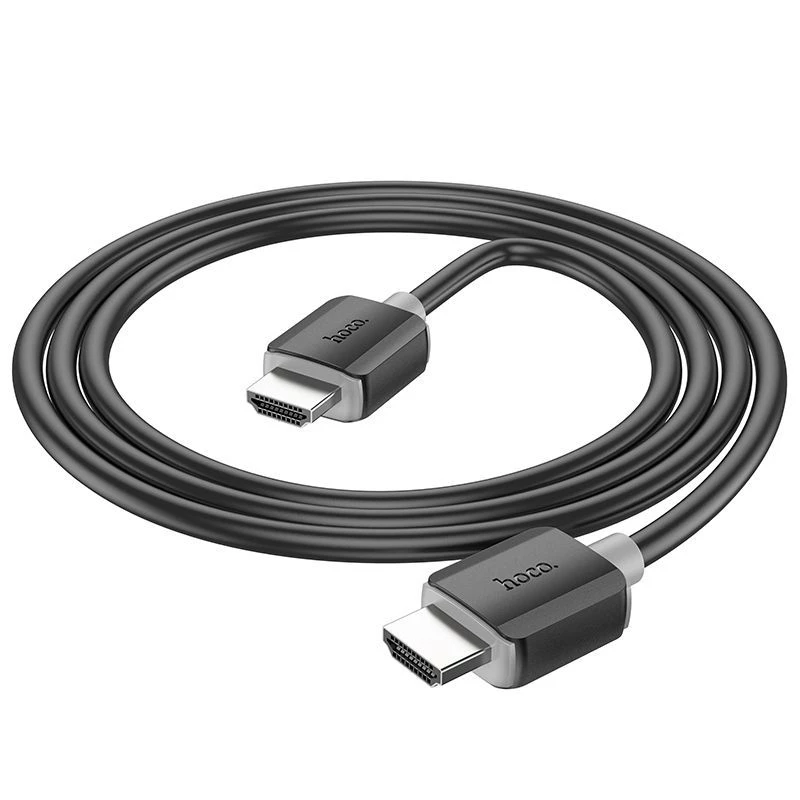 Hoco US08 HDMI 2.0 -kaapeli 2 m musta 4K HDR 18Gbps uros-uros