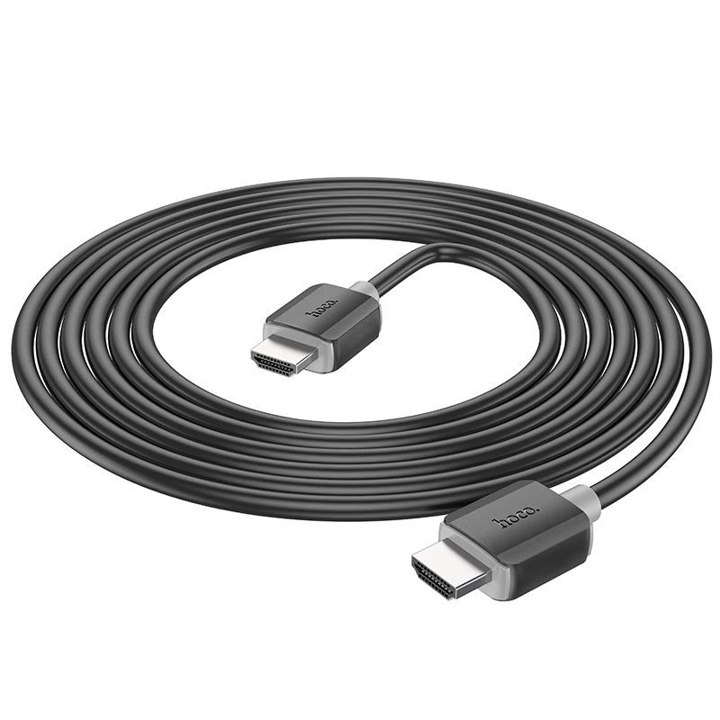 Hoco US08 HDMI 2.0 kaapeli 3m musta 4K HDR kultapinnoitettu