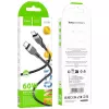 Hoco X109 Energy 60W silikoninen lataus- ja datakaapeli USB-C - USB-C 1m musta