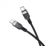Hoco X109 Energy 60W silikoninen lataus- ja datakaapeli USB-C - USB-C 1m musta