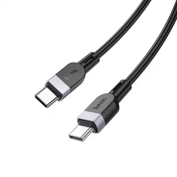 Hoco X109 Energy 60W silikoninen lataus- ja datakaapeli USB-C to USB-C 3 m musta