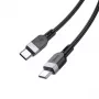 Hoco X109 Energy 60W silikoninen lataus- ja datakaapeli USB-C to USB-C 3 m musta