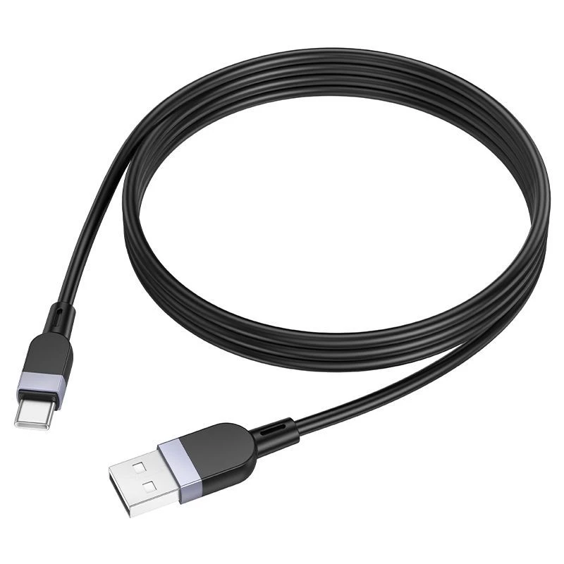 Hoco X109 Energy silikoninen lataus- ja datakaapeli USB-A - USB-C 1 m musta