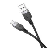 Hoco X109 Energy silikoninen lataus- ja datakaapeli USB-A - USB-C 1 m musta