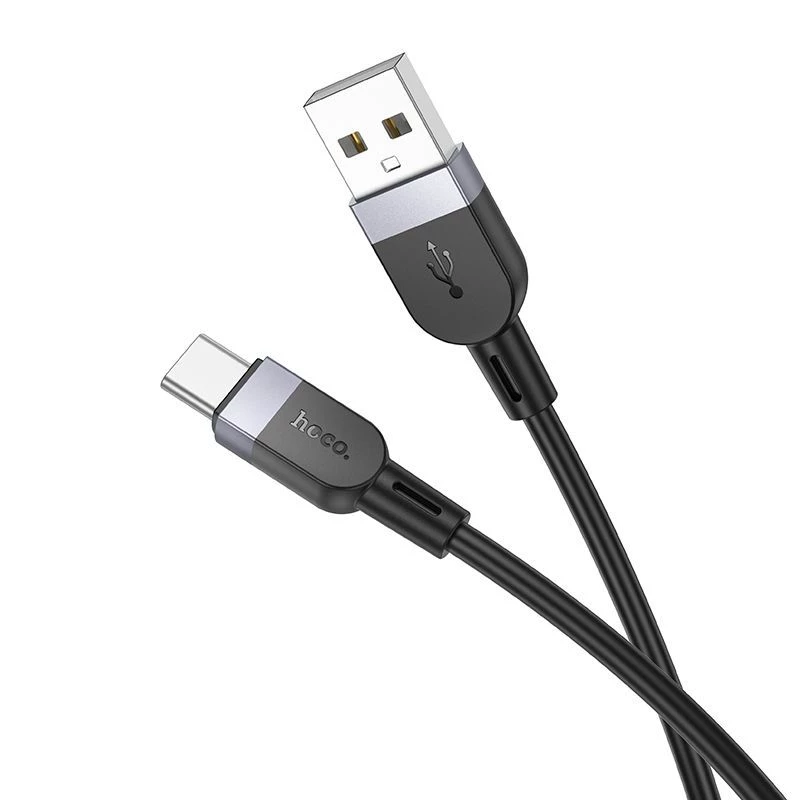 Hoco X109 Energy silikoninen lataus- ja datakaapeli USB-A - USB-C 1 m musta