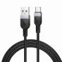 Hoco X109 Energy silikoninen lataus- ja datakaapeli USB-A - USB-C 1 m musta
