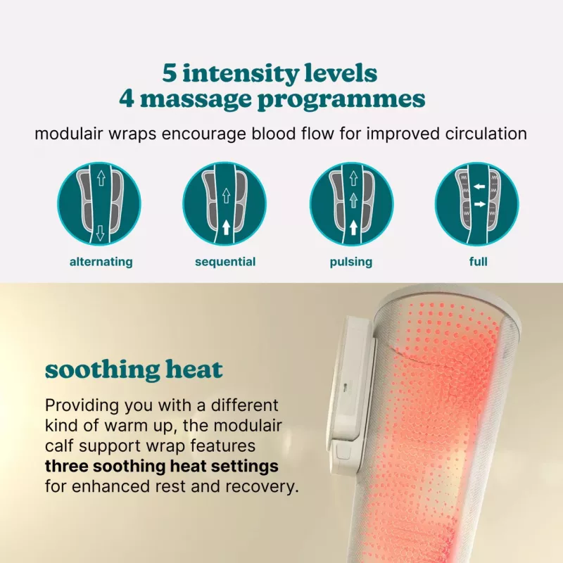 Homedics SR-CMC10H Modulair pohkeen hierontalaite miellyttävällä lämmöllä