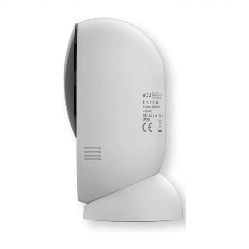 Homematic IP Indoor Camera basic (HmIP-CI-B) – 3 MP Wi-Fi-turvakamera, valkoinen/musta