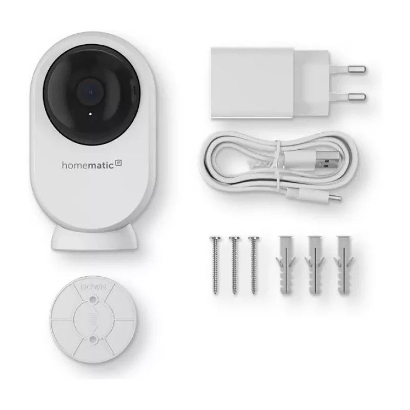 Homematic IP Indoor Camera plus (HmIP-CI-PL) - 4MP WLAN-turvakamera, valkoinen