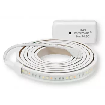 Homematic IP Lightstrip-sarja, 2 m, RGBW, Tunable White, itseliimautuva, IP20, suojausluokka III