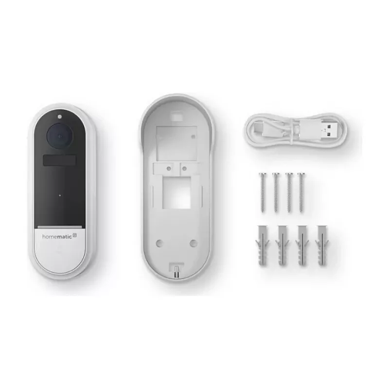 Homematic IP Video Doorbell HmIP-CODB, 3 MP, Wi-Fi, valkoinen