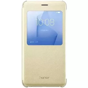 HONOR 8 Smart Cover kulta - flip-kotelo Smart Window -ikkunalla