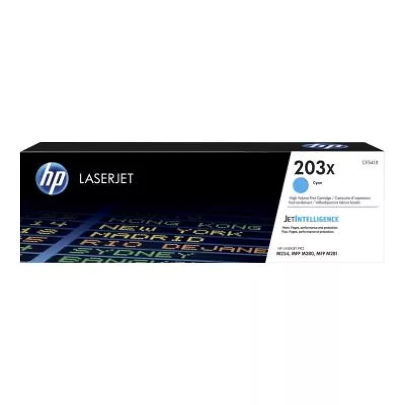 HP 203X suuren kapasiteetin syaani värikasetti (CF541X) - alkuperäinen HP