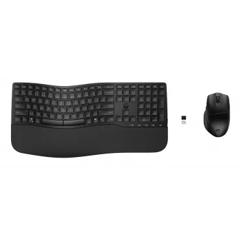 HP 680 Comfort -näppäimistö ja hiiri -sarja - langaton kaksoisyhteys - musta