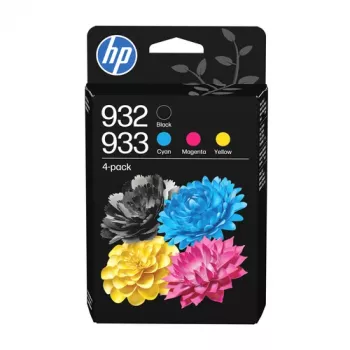 HP 932/933 yhdistelmäpakkaus - 4 kpl:n pakkaus - musta, keltainen, syaani, magenta - alkuperäinen - Officejet - mustepatruuna - Officejet 6100, 6600 H711a, 6700, 7110, 7610