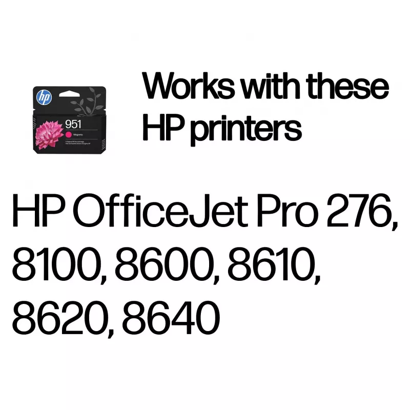 HP 951 alkuperäinen magenta mustesuihkukasetti 8 ml (700 sivua) Officejet Pro