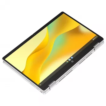 HP Chromebook x360 14b-cd0420ngx - 14 tuuman FHD IPS kosketusnäyttöinen 2-in-1 - Intel N200 - 8GB RAM - 128GB UFS - Chrome OS - hopea