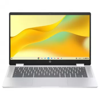 HP Chromebook x360 14b-cd0420ngx - 14 tuuman FHD IPS kosketusnäyttöinen 2-in-1 - Intel N200 - 8GB RAM - 128GB UFS - Chrome OS - hopea