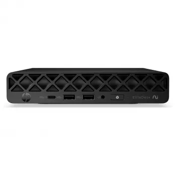 HP EliteDesk 8 Mini G2a Mini-PC, AMD Ryzen AI 5 435, 16GB RAM, 512GB SSD, Windows 11 Pro, musta