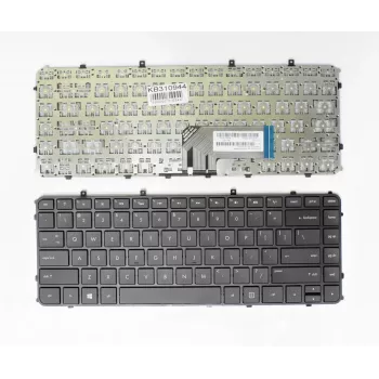 HP Envy 4-1000 -sarjan varaosanäppäimistö - pohjoismainen asettelu, taustavalaistu, musta, kehyksellä
