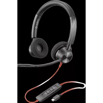 HP Poly Blackwire 3320-M USB-C johdollinen headset varsimikrofonilla, kohinanvaimennus, musta