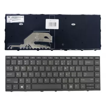 HP ProBook 430 G5 / 440 G5 kannettavan näppäimistömoduuli kehyksellä, US-English, taustavalaistu, musta