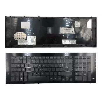 HP ProBook 4720s UK-näppäimistö – musta, täysikokoinen, chiclet, saksimekanismi, numeronäppäimistö, sisäinen lattakaapeli