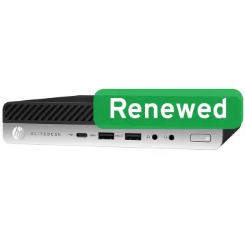 HP kunnostettu EliteDesk 800 G4 Mini -tietokone, Intel Core i5-8500T, 8GB RAM, 256GB SSD, Windows 11 Pro